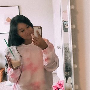 Custom Fleece Tie Dye Sweatshirt